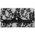 Parinda 11313 MADALINE (Grey Lace) Tri-fold Snap Closure Wallet